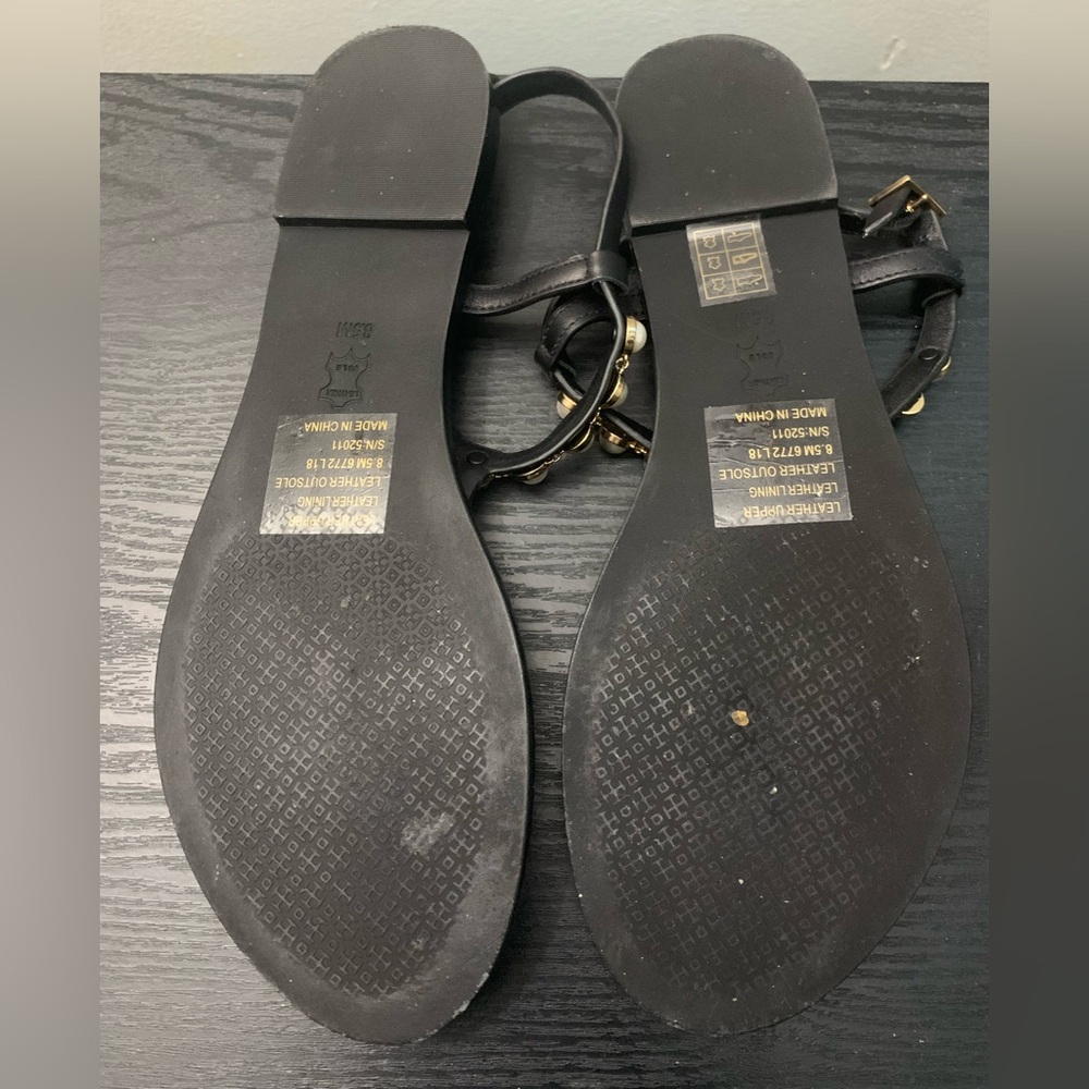 Tory Burch Emmy Pearl Leather Sandals - Picture 7 of 7